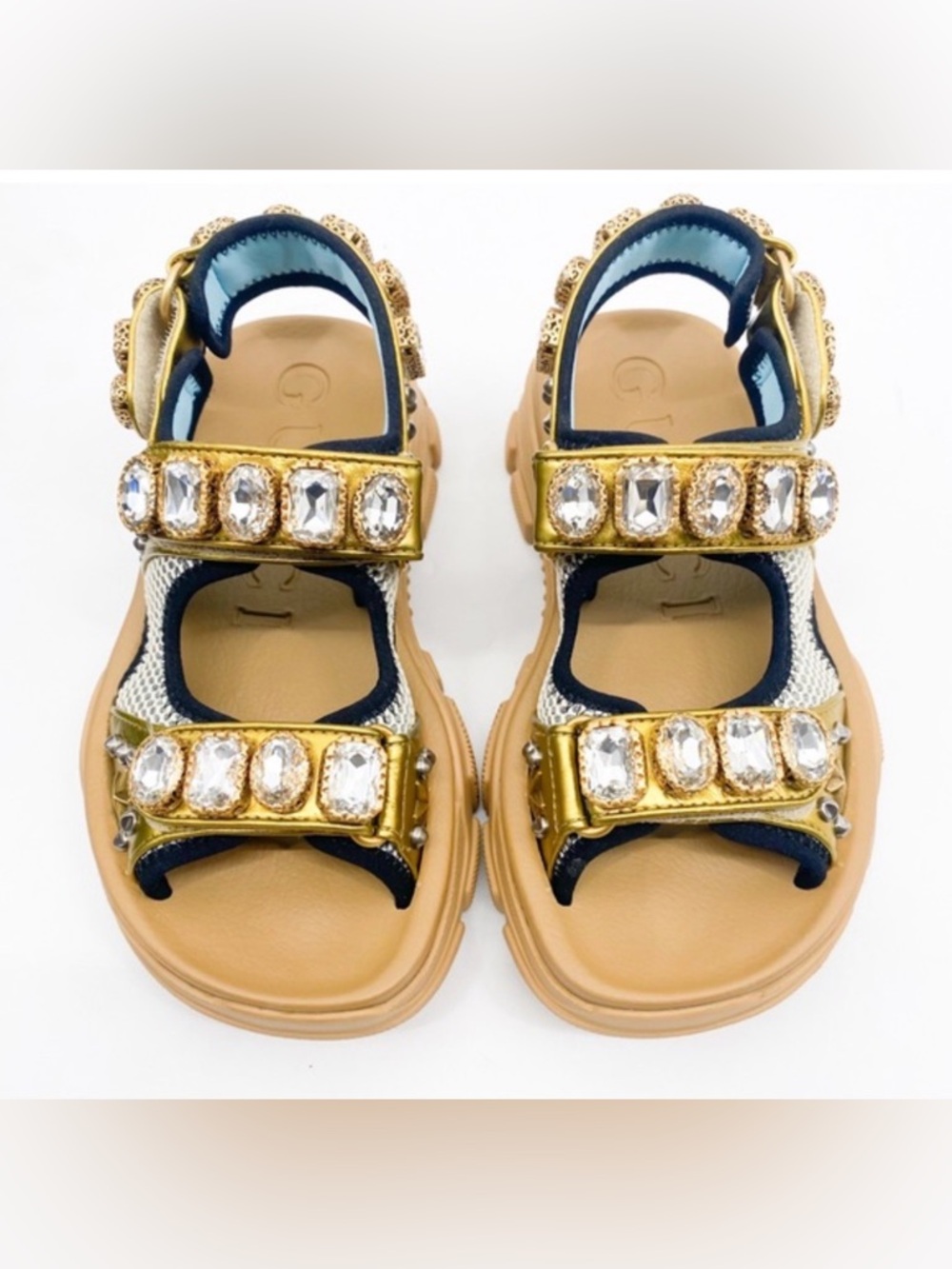 Gucci Aguru crystal embellished level sandal. - Picture 4 of 7